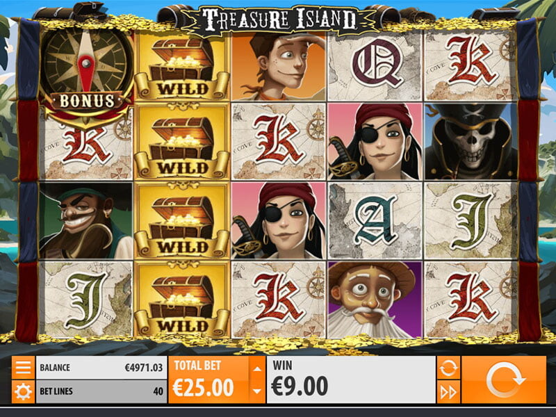 Treasure Island Spielautomat kostenlos online spielen