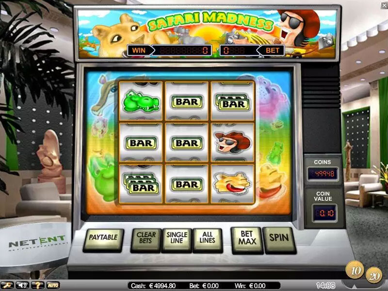 Safari Madness Spielautomat kostenlos obline spielen