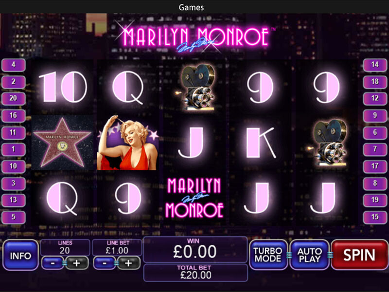 Spiel Marilyn Monroe kostenlos online!